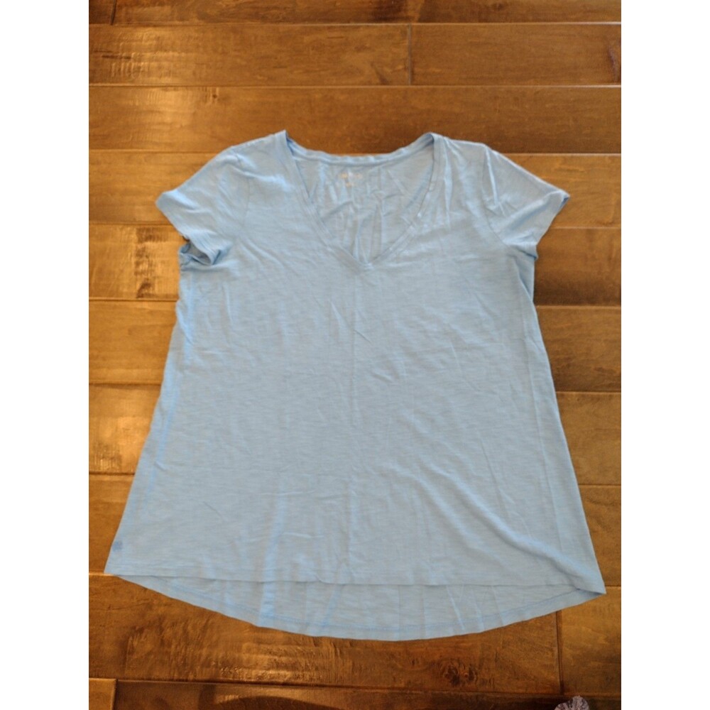 LILLY PULITZER Women's light blue short-sleeve Etta t-shirt tee - L
